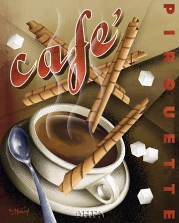 Cafe Pirouette by Michael Kungl art print