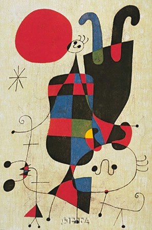 Inverted Personages by Joan Miro art print