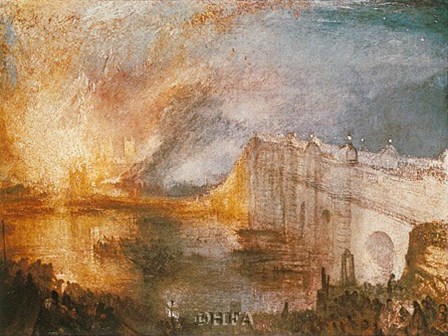 Burning of the Houses of Parliament by J.M.W. Turner art print