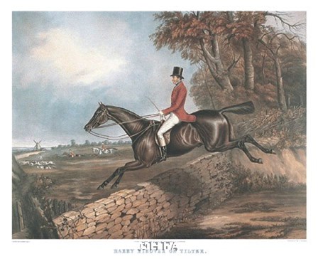 Harry Hieover on Tilter by Harry Hall art print