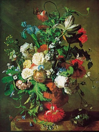 Flowers in an Urn by Jan Van Huysum art print