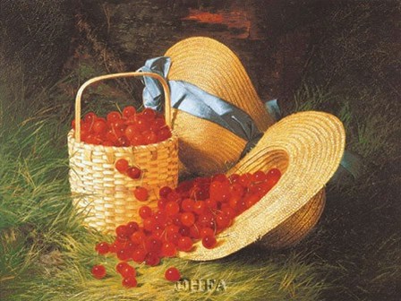 Harvest of Cherries, 1866 by Robert Dunning art print