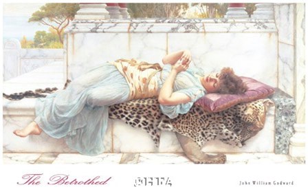 The Betrothed by John William Godward art print