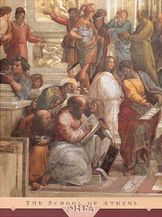 The School of Athens (Detail, Left) by Raphael art print