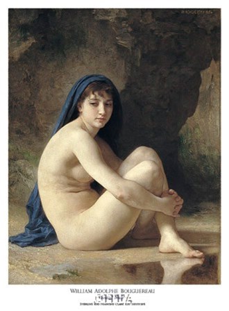 Seated Nude by William Adolphe Bouguereau art print