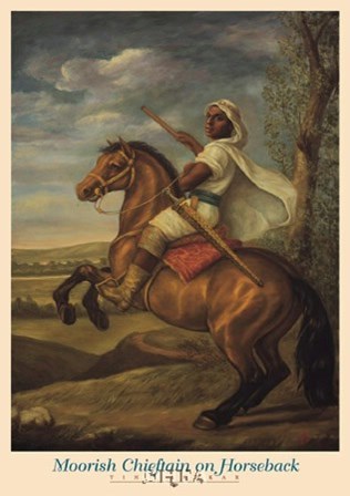 Moorish Chieftain on Horseback by Tim Ashkar art print