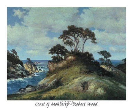 Coast of Monterey by Robert Wood art print