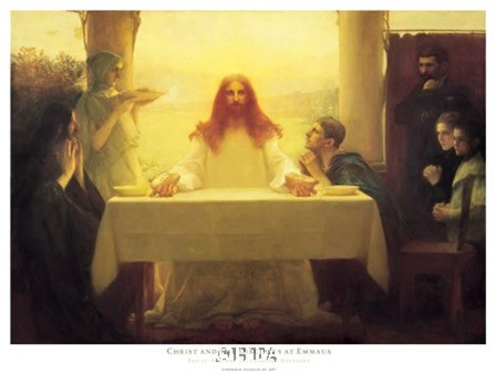 Christ and the Disciples at Emmaus by Pascal-adolphe Dagnan-bouveret art print