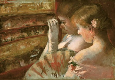 In The Box by Mary Cassatt art print