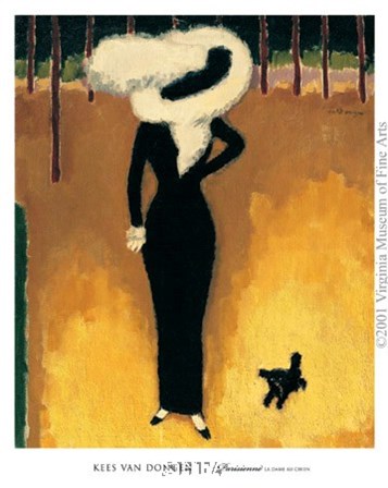 Parisienne (La Dame au Chien) by Kees Van Dongen art print