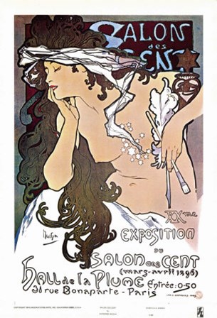 Salon des Cent by Alphonse Mucha art print