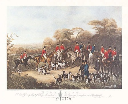 The Bury Hunt by C. &amp; J. Agar &amp; Maiden art print