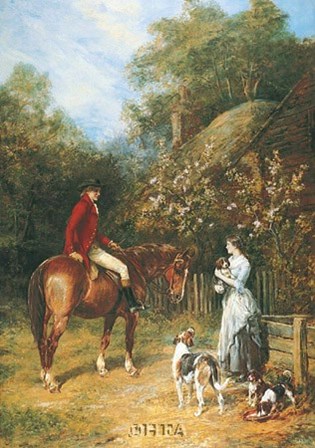 Visit to the Kennels by Heywood Hardy art print
