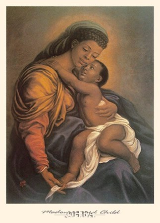 Madonna and Child by Tim Ashkar art print