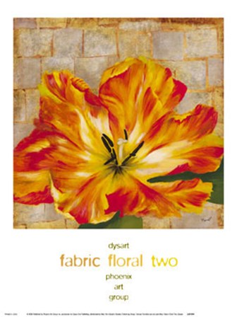 Fabric Floral Two by Dysart art print