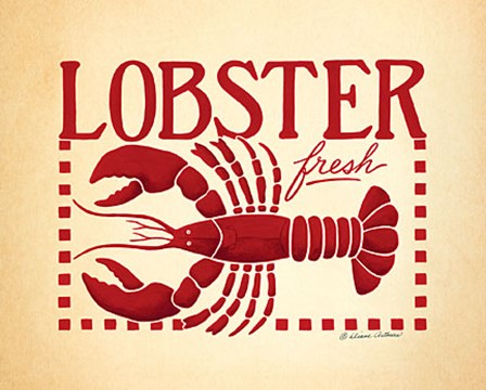Lobster by Diane Arthurs art print