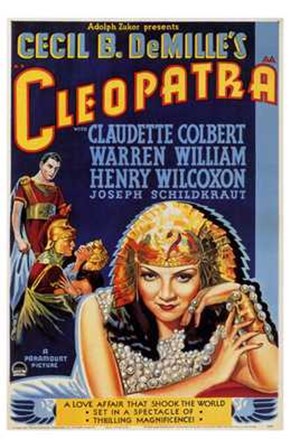 Cleopatra Cecil B. DeMille art print