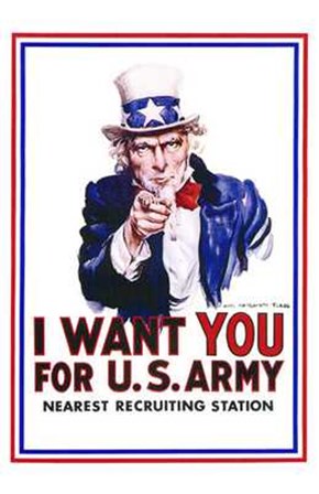 I Want You for Us Army art print