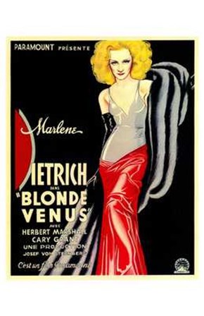 Blonde Venus - woman posed art print