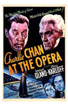 Charlie Chan At the Opera Oland And Karloff art print