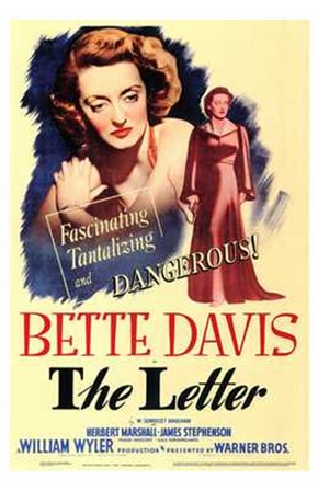 The Letter Bette Davis art print