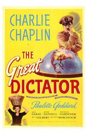 The Great Dictator - Charlie Chaplin art print