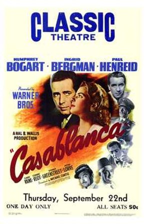 Casablanca Classic Theater art print