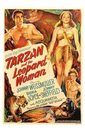 Tarzan and the Leopard Woman, c.1946 - style A art print