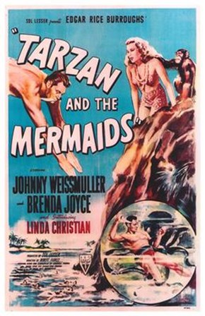 Tarzan and the Mermaids, c.1948 art print