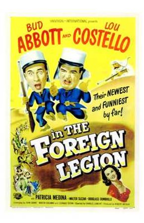 Abbott and Costello in the Foreign Legion, c.1950 art print