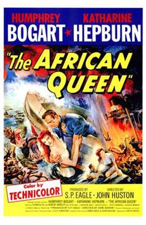 The African Queen S.P. Eagle &amp; John Huston art print