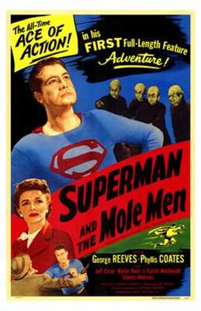 Superman and the Mole Men art print