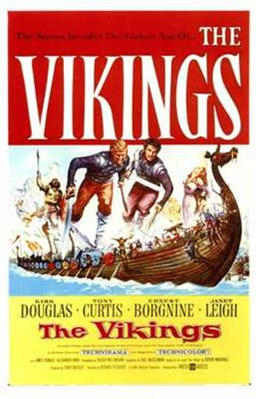 The Vikings (movie poster) art print