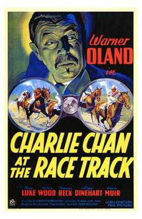 Charlie Chan At the Race Track art print