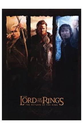 Lord of the Rings: Return of the King Legolas Aragorn Frodo art print