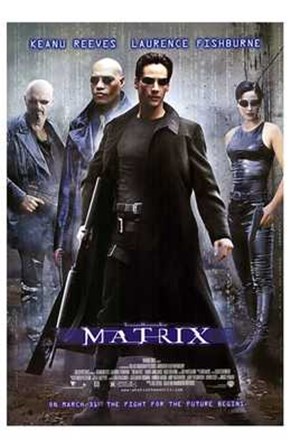 The Matrix - man in all black art print