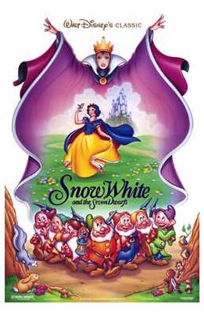 Snow White and the Seven Dwarfs Cast art print