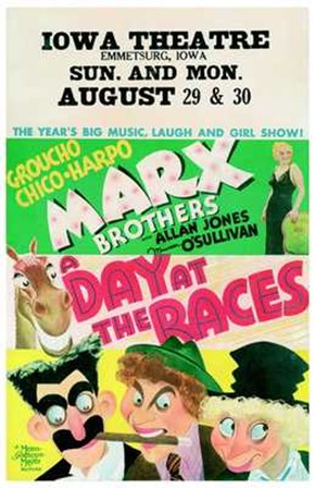 Day At the Races - Movie Poster art print