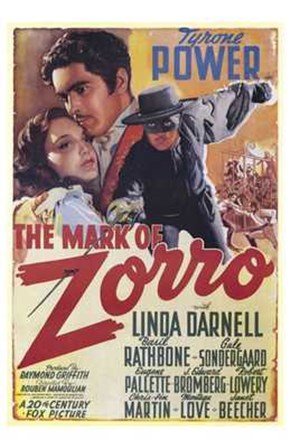 The Mark of Zorro Linda Darnell art print