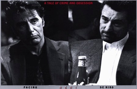 Heat Pacino De Niro art print