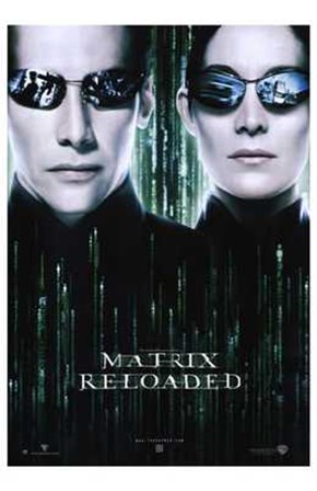 The Matrix Reloaded Neo and Trinity art print