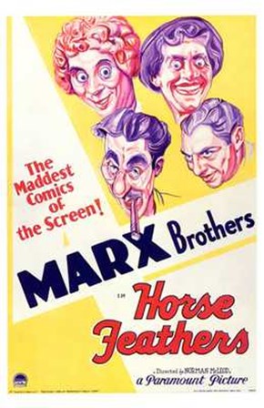 Horse Feathers With The Marx Brothers art print