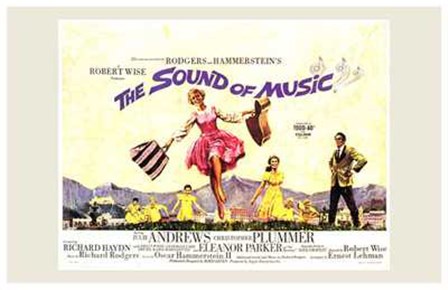 The Sound of Music Horizontal Musical art print