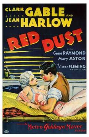 Red Dust Gable and Harlow Film art print