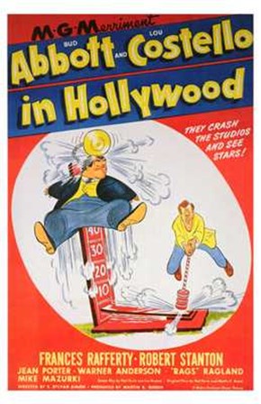 Abbott and Costello in Hollywood, c.1945 art print