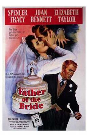 Father of the Bride Spencer Tracy art print