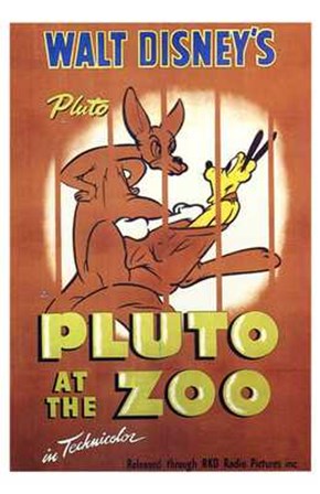 Pluto At the Zoo art print