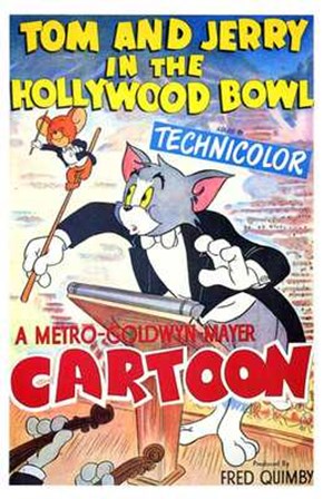 Tom and Jerry in the Hollywood Bowl art print