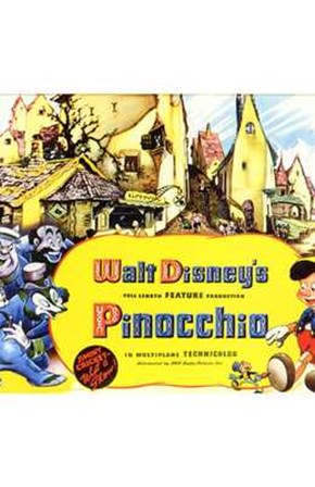 Pinocchio Town art print