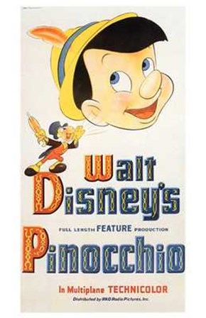 Pinocchio Jiminy Cricket art print